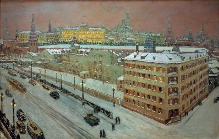 Художник Генрих Фогелер «Ночная Москва», 1939