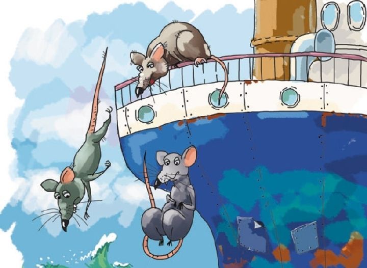 крысы прыгают с корабля
