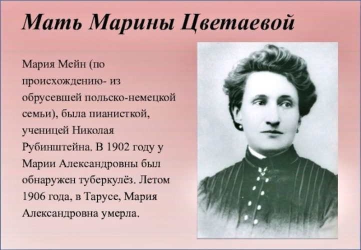 Мама Марины Цветаевой