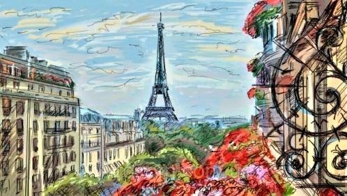 Париж, иллюстрация