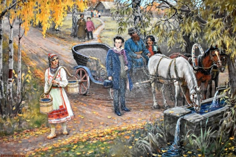 Пушкин, деревня, цыгане