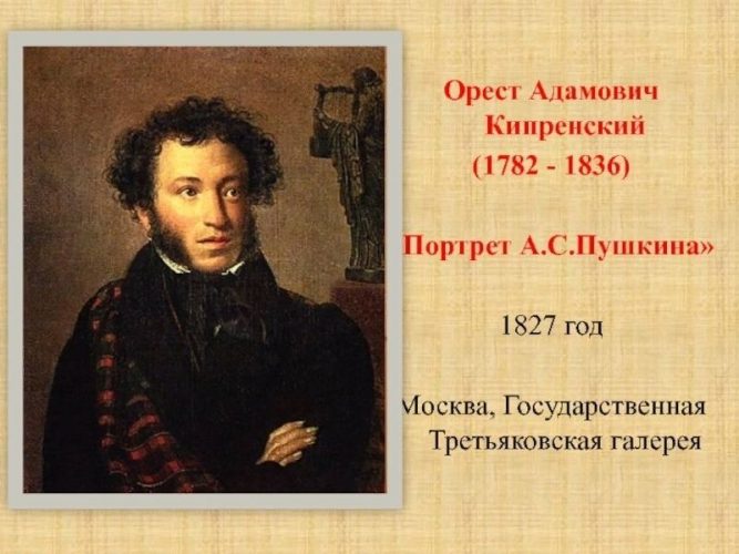 Пушкин - портрет Кипренского