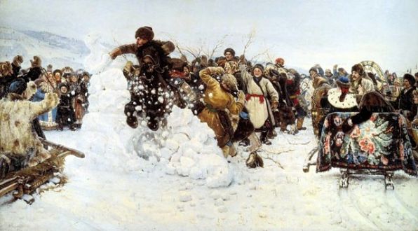 Суриков В. И. Взятие снежного городка 1891