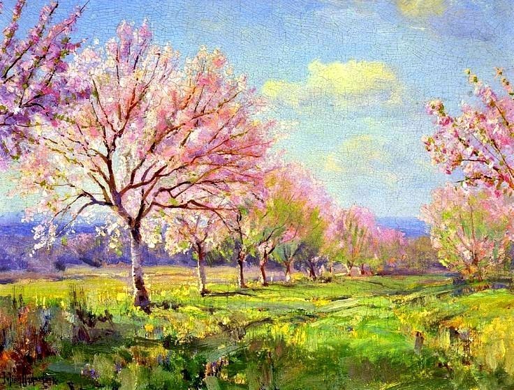 весна цветущие деревья