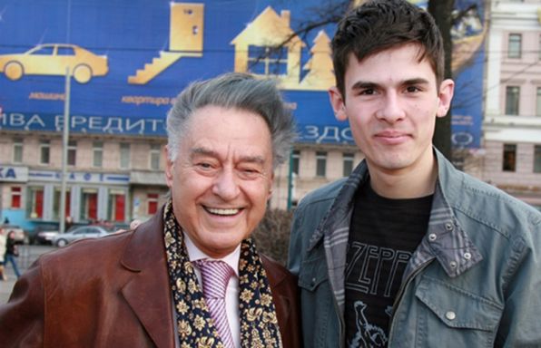 Поэт Андрей Дементьев и его внук — актер Андрей Дементьев