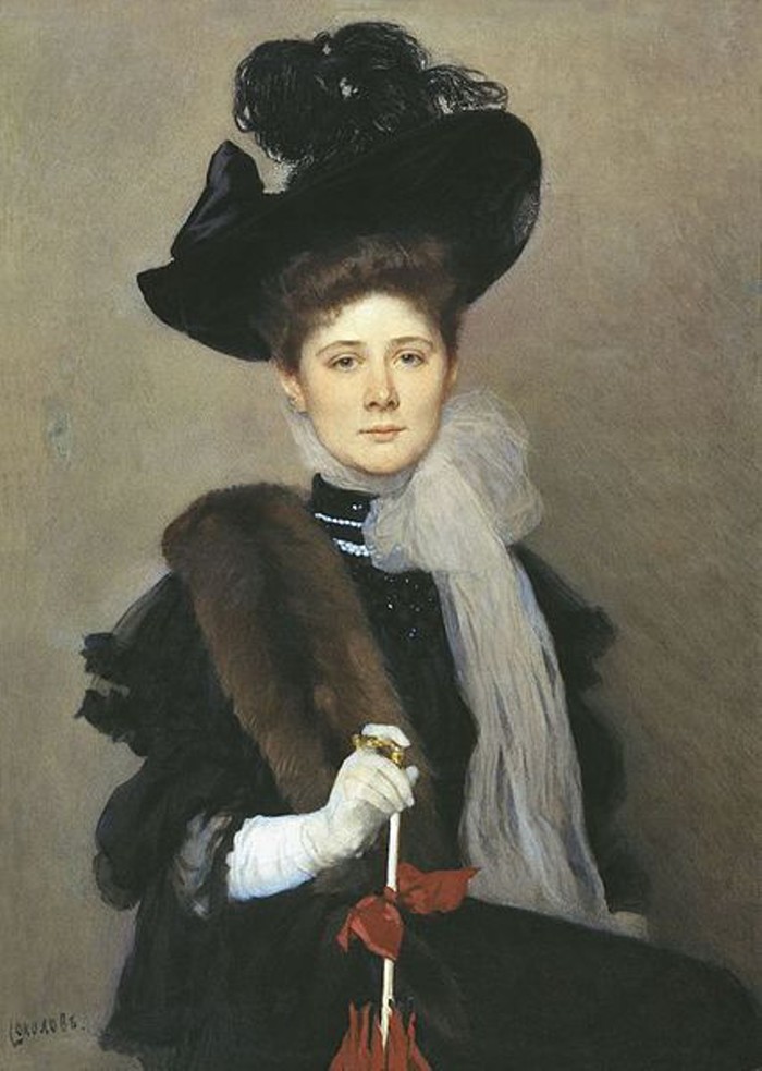 Андрей Соколов. Портрет Любови Гауш. 1900-е.