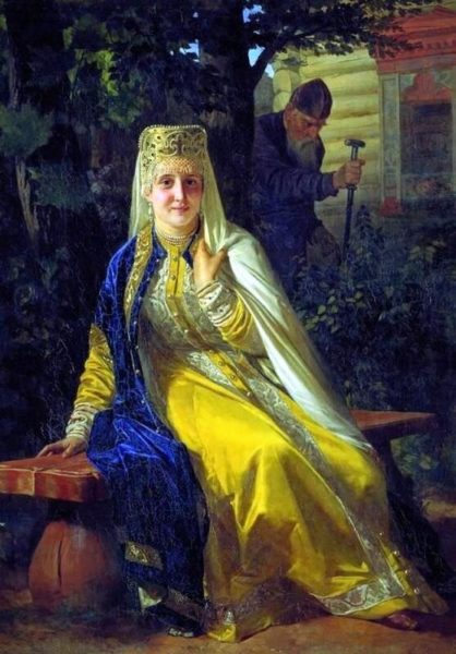 Н.В.Неврев Василиса Мелентьевна и Иван Грозный 1880