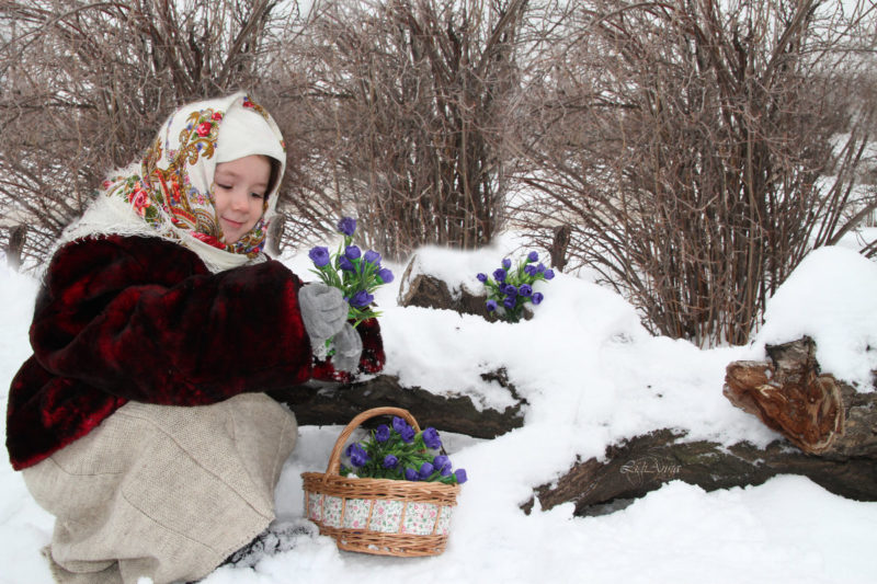 Агния Барто ~ За цветами в зимний лес