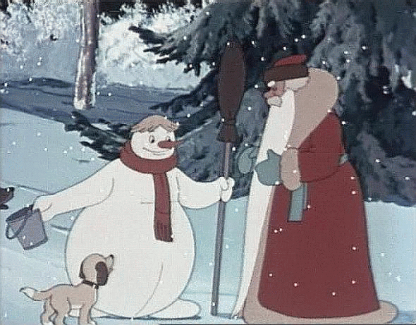 Снеговик-почтовик Мультфильм О снеговике, который отправился к деду Морозу с письмом от детей с просьбой прислать им ёлку к Новому году.