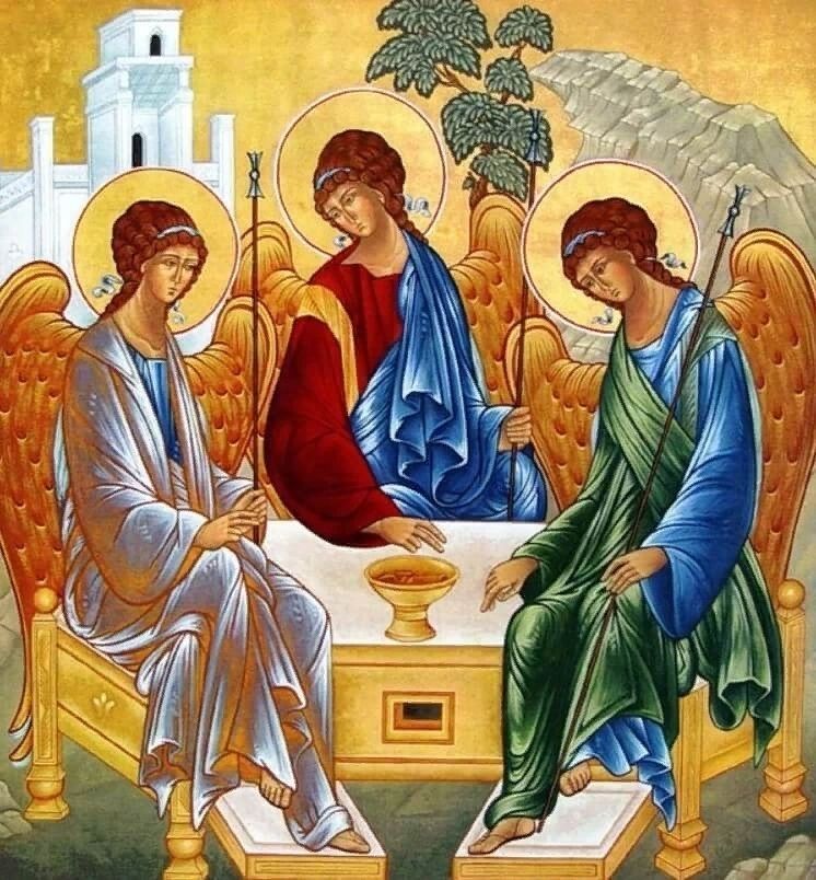 Икона Троица, Троица Икона Святой Троицы, написанная Андреем Рублёвым в XV веке