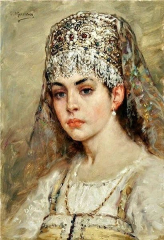 Маковский К.Е. Боярышня. 1880-е
