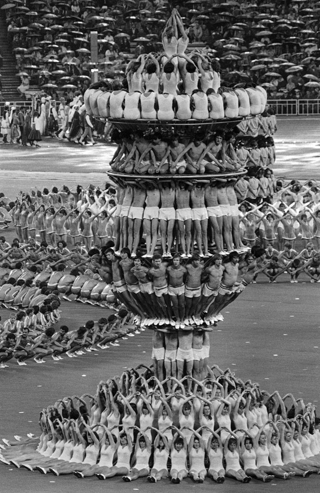 Церемония открытия XXII летних Олимпийских игр в Москве , 1980 год