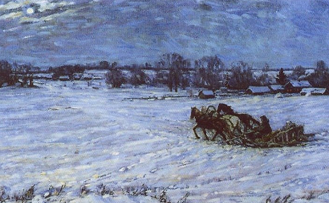 Снежная равнина, картина