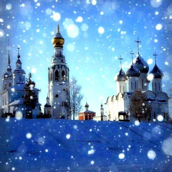 Зима, снег, Вологодский кремль