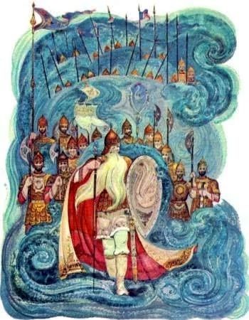 Иллюстрация к сказке о царе Салтане