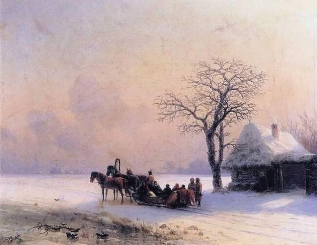 Зимний пейзаж Ивана Айвазовского