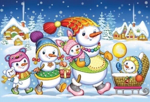 Снеговики, Новый Год детям