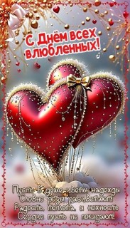 день влюбленных, 14 февраля - с Днем влюбленных