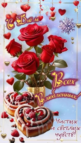 день влюбленных, 14 февраля - с Днем влюбленных