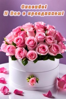 спасибо с праздником