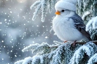 зима снегирь снег