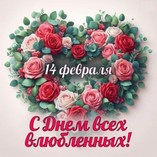 день влюбленных, 14 февраля - с Днем влюбленных