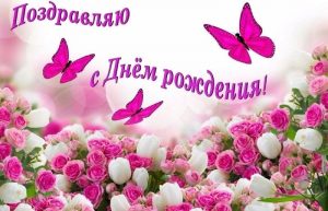 Поле из цветов с бабочками