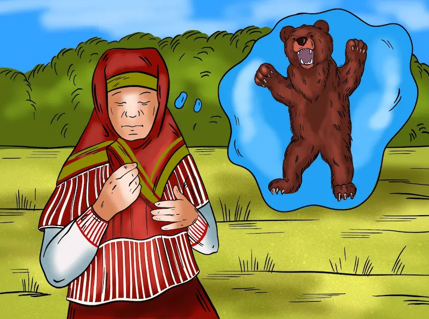 бабка и медведь сказка