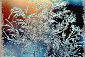 зима мороз узор окно