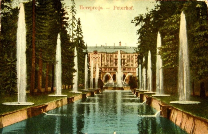 фонтан в Петергофе в древности