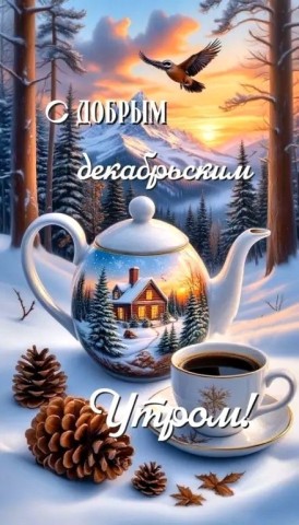 доброе утро декабря, с добрым утром декабрь