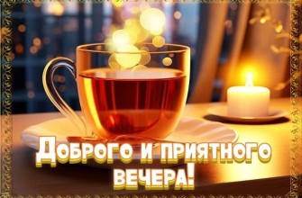 добрый вечер, хороший вечер, с вечером