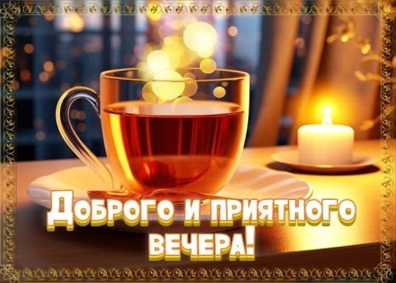 добрый вечер, хороший вечер, с вечером