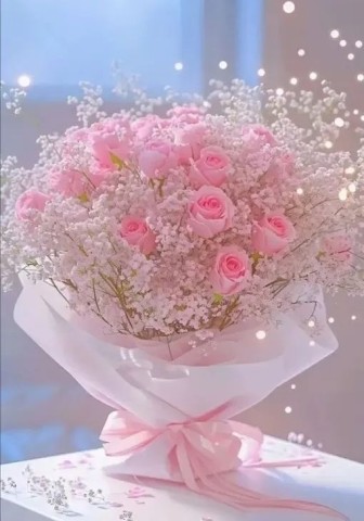 нежный букет, цветы в вазе