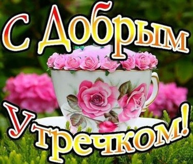 доброе утро девушке женщине девочке