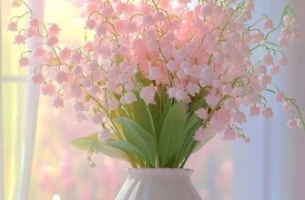 ландыши, ваза, цветы