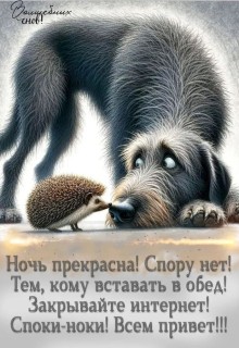 спокойной ночи 