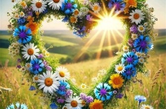 Лето природа венок полевые цветы