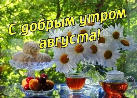 доброе утро августа, с Добрым утром августа