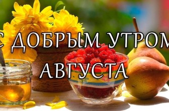 доброе утро августа