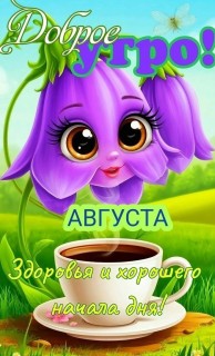доброе утро августа, с Добрым утром августа