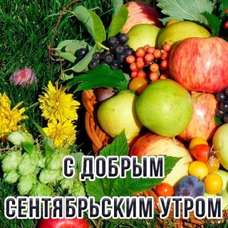 доброе утро сентября, с добрым сентябрьским утром