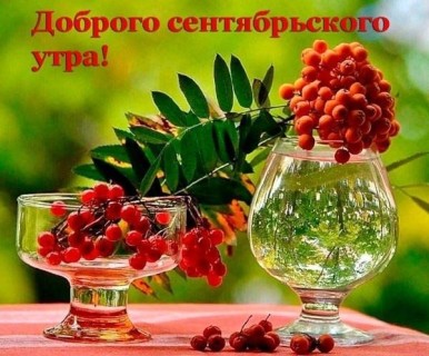 доброе утро сентября, с добрым сентябрьским утром