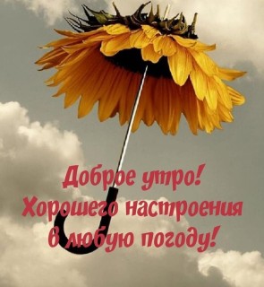 с добрым дождливым утром