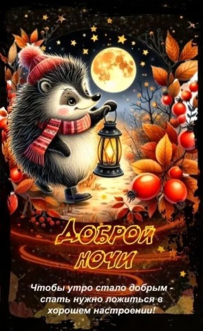спокойной доброй ночи