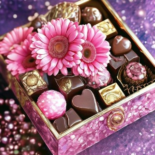 конфеты цветы подарок