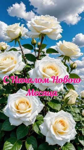 с началом нового месяца