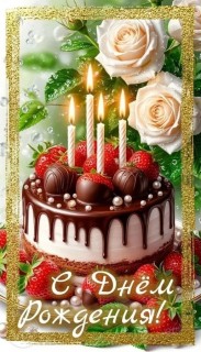день рождения женщине розы торт