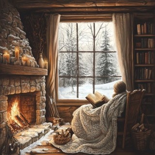 печь зима снег окно