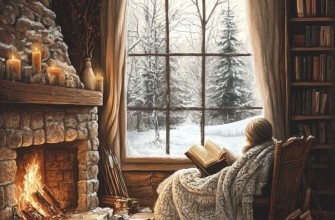 печь зима снег окно